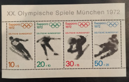 Germany BRD - Olympia Olimpiques Olympic Games - Sapporo '72 - Block 6 - MNH** - Inverno1972: Sapporo