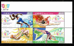 Macau, 2016, Jogos 2016, MNH - Unused Stamps
