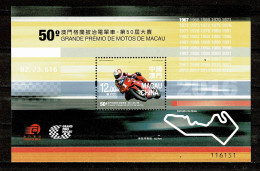 Macau, 2016, 50º Grande Prémio De Motos - Macau, MNH - Nuovi