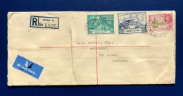 GOLD COAST 1949, REGISTER COVER WITH STAMPS U.P.U. COMMEMORATIVE UNION POSTAL UNIVERSAL - Used Stamps