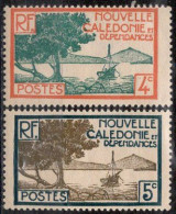 Nvelle CALEDONIE Timbres-Poste N°141** & 142** Neufs Sans Charnières TB Cote : 2€25 - Nuevos