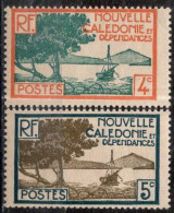 Nvelle CALEDONIE Timbres-Poste N°141** & 142** Neufs Sans Charnières TB Cote : 2€25 - Nuevos