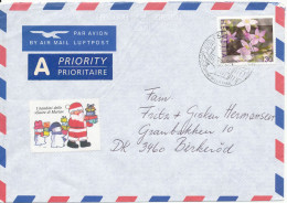 Switzerland Air Mail Cover Sent To Denmark 2003 Single Stamped - Brieven En Documenten