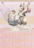 Postal Stationery - Rabbit - Chicks - Eggs - Happy Easter - Red Cross 2008 - Suomi Finland - Postage Paid - Enteros Postales