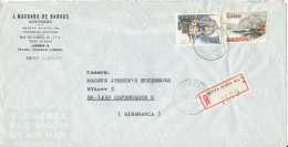 Portugal Air Mail Cover Sent To Denmark Santa Justa 4-1-1980 - Covers & Documents