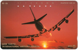 JAPAN H-329 Magnetic NTT [251-351] - Traffic, Airplane - Used - Japan