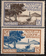 Nvelle CALEDONIE Timbres-Poste N°143** & 144** Neufs Sans Charnières TB Cote : 2€25 - Neufs