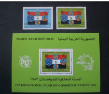 YEMEN 1983 World Communications Year MNH RARE RARE - Yémen