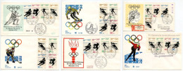 Germany, West 1971 6 FDCs Scott B472-B475 & B475a 1972 Winter Olympics In Sapporo Japan; 1 FDC Registered - 1971-1980