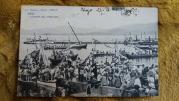 CPA VIGO LLEGADA DEL PESCADO ARRIVEE DE PECHEURS EN BARQUE ANIMATION 1905 HAUSER MENET - Pontevedra