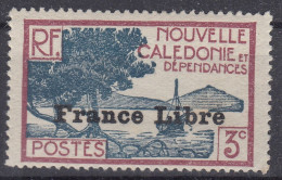 NOUVELLE CALEDONIE FRANCE LIBRE N° 197 NEUF ** GOMME SANS CHARNIERE - A VOIR - Unused Stamps