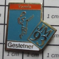 1920 Pin's Pins / Beau Et Rare / SPORTS / TENNIS  JEUX MEDITERRANEENS 1993 GESTETNER JM93 - Vela