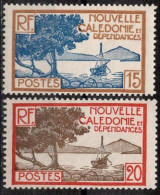 Nvelle CALEDONIE Timbres-Poste N°144** & 145** Neufs Sans Charnières TB Cote : 3€00 - Nuovi