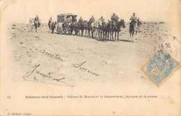 CPA ALGERIE / EXTREME SUD ORANAIS / VOYAGE DE Mr LE GOUVERNEUR / FOURGON DE LA PRESSE / DILIGENCE - Autres & Non Classés