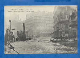 CPA - 75 - Paris - Crue De La Seine - Janvier 1910 - Gare Saint-Lazare - Pub Arôme Maggi Au Dos - Non Circulée - Inondations De 1910