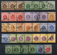 Z3756 HONG KONG CINA CHINA 1912-31 KGV Lotto Di 34 Francobolli Usati, Buone Condizioni - Usati