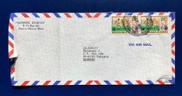 REPUBLIQUE D'HAITI, SOBRE CIRCULADO A DINAMARCA,  VIA AIR MAIL COVER - Haïti