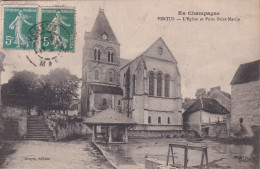 51. VERTUS . L'Eglise Et Puits Saint Martin . - Vertus