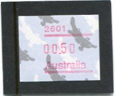 AUSTRALIA - 1986  50c  FRAMA  PLATYPUS  POSTCODE  2601 (CANBERRA)  MINT NH - Automatenmarken [ATM]