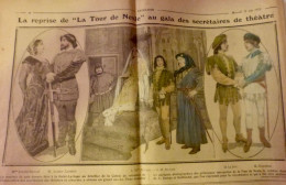 1912 EXCELSIOR ARTICLE DE PRESSE THEATRE GAITE LA TOUR DE NESLE 1 JOURNA ANCIEN - Glasplaten