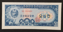 North Korea 50 Chon 1959 UNC - Korea, Noord
