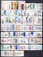 France (1980-89) Lot De 100 Timbres Grands Formats Oblitérés Différents - Collections