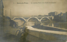 BOURG DE PEAGE . Le Nouveau Pont Et Les écoles De Garçons . CPA Animée . - Bourg-de-Péage