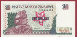 Zimbabwe--10 Dollars ---1997--UNC---(489) - Simbabwe