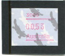 AUSTRALIA - 1987  53c  FRAMA  PLATYPUS  POSTCODE  3000 (MELBOURNE)  MINT NH - Timbres De Distributeurs [ATM]