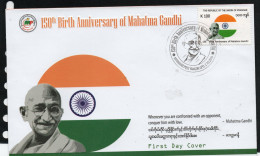 GANDHI - MYANMAR - 2019 - MAHATMA GANDHI ON ILLUSTRATED FDC  - Mahatma Gandhi