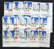 HONG KONG   1973- HOUSING SETS OF 4 IN BLOCKS OF 4 USED AND MINT NEVER HINGED  , SG CAT £16.80 - Neufs