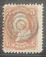 UNITED STATE 1875 WASHINGTON SC N 104 PERF 12 BROWN RED - Gebraucht