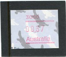 AUSTRALIA - 1987  37c  FRAMA  PLATYPUS  POSTCODE  3000 (MELBOURNE)  FINE USED - Vignette [ATM]