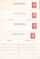 ENTIER PETAIN 1F20 - 515-CP1 - NEUF LOT DE 4 - Postales Tipos Y (antes De 1995)