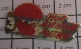 1920 Pin's Pins / Beau Et Rare / MARQUES / PORT AVENTURE YOUR ADVENTURE PARTNER - Trademarks