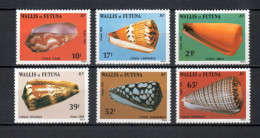 WALLIS ET FUTUNA N° 306 à 311   NEUFS SANS CHARNIERE COTE 7.00€   COQUILLAGE ANIMAUX FAUNE - Nuevos