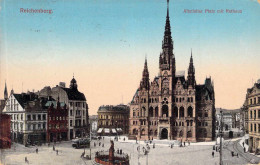 Reichenberg - Altstädter Platz Mit Rathaus Gel.1912 - Boehmen Und Maehren