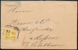 1868 2kr Nyomtatványon Svájcba + 1kr "weiterfranko" "SOPRON / OEDENBURG" - Sonstige & Ohne Zuordnung