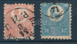 O 1871 Kőnyomat 5kr "DEBRECEZEN / P.U." és 10kr (min. 40.000) (5kr A Kép Oldal Jobb Szélen Horzsolás / Demaged On Front  - Altri & Non Classificati