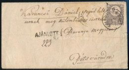 1871 Réznyomat 15kr Levélen "HOLD M.VÁSÁRHELY" - Pécsvárad - Andere & Zonder Classificatie