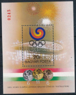 ** 1988 Olimpiai érmesek (V.) - Szöul Blokk "MAGYAR POSTA AJÁNDÉKA" Hátoldali Felirattal (20.000) - Other & Unclassified