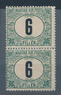 ** 1905 Zöldportó 6f Függőleges Pár 3-as Vízjelállással (10.800) - Autres & Non Classés