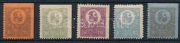 ** 1921 Kőnyomat Emlékkiadás, 5 Klf Bélyeg (narancssárgán Saroktörés / Orange With Folded Corner) - Altri & Non Classificati