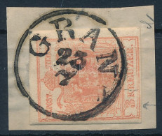 1850 3kr MP III Lemezhibák, üreges Nyomat "GRAN" - Other & Unclassified