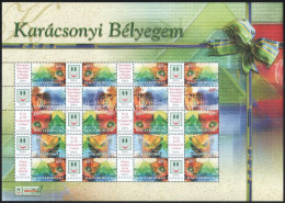 ** 2004 Karácsonyi Bélyegem - Üvegdíszek Promóciós Teljes ív Sorszám Nélkül (11.000) - Autres & Non Classés