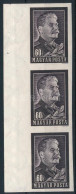 ** 1953 Sztálin-gyász ívszéli Vágott Hármascsík (18.000) - Altri & Non Classificati