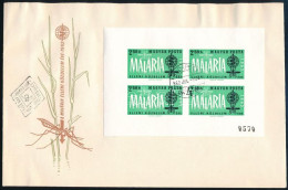 1962 Malária Vágott Számozott Kisív FDC-n (7.000) - Sonstige & Ohne Zuordnung