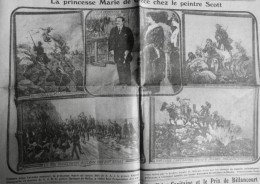 1914 EXCELSIOR ARTICLE DE PRESSE PRINCESSE MARIE GRECE PEINTRE SCOTT  1 JOURNAL ANCIEN - Plaques De Verre