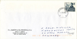 Greenland Cover Sent To Denmark 3910 Kangerlussuaq 11-3-2002 Single Franked - Storia Postale