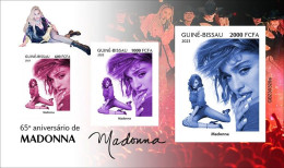 Guinea Bissau 2023, Music, Madonna, BF IMPERFORATED - Music